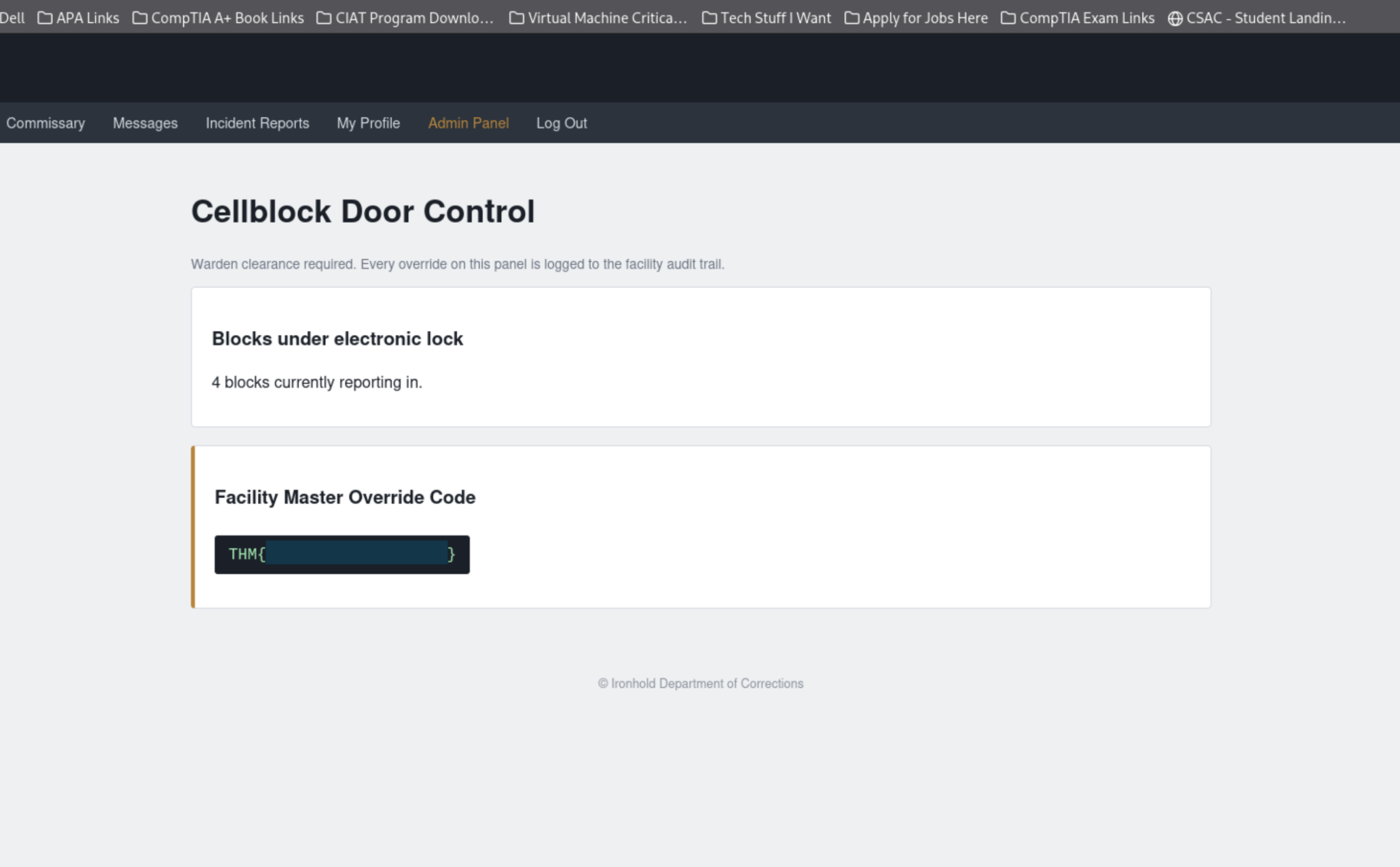 Warden door-control panel now accessible after role overposting